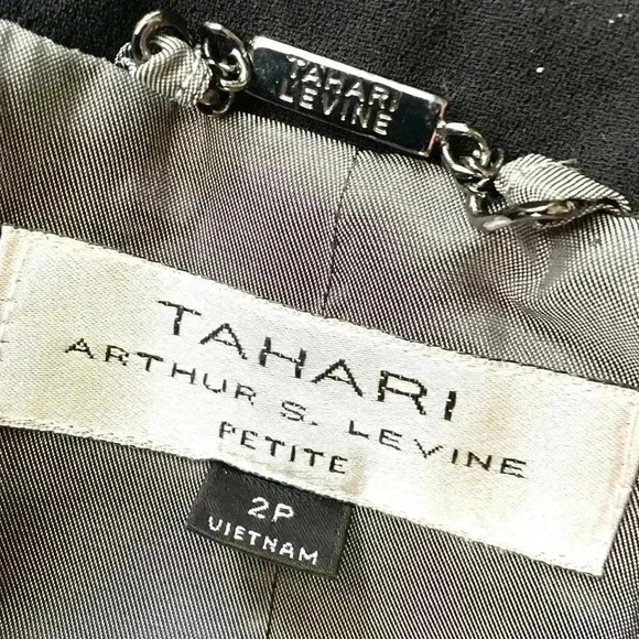 Tahari ASL black blazer size 2p - Picture 4 of 4
